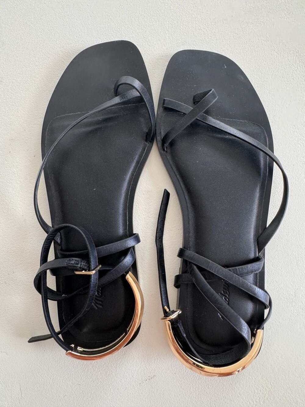 Madewell Lisbon Ankle Wrap Sandal - True Black